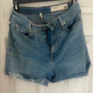 Rag & Bone Women's Blue Denim Shorts